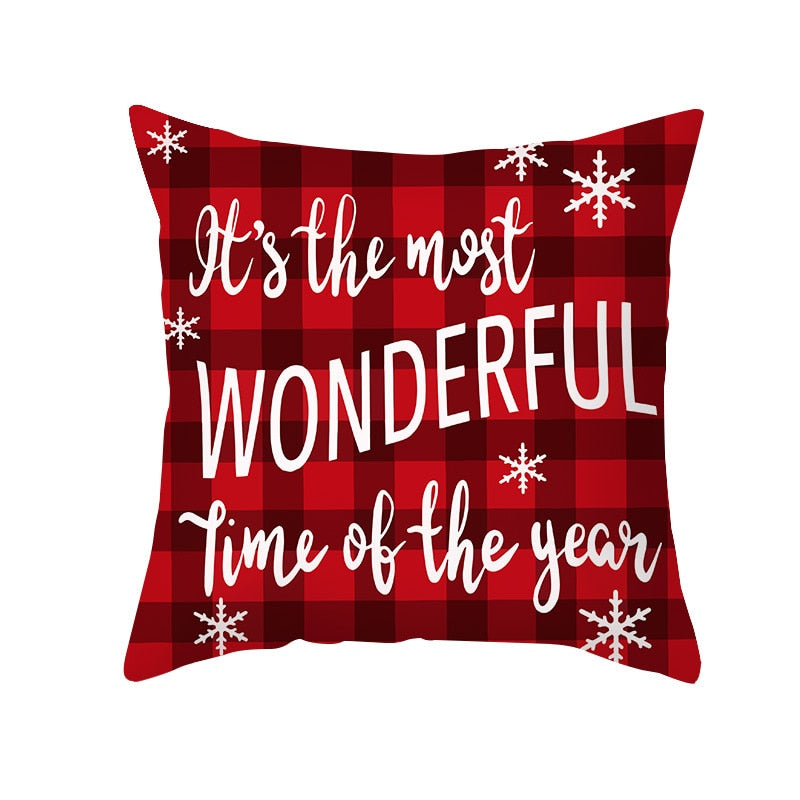 45cm Merry Christmas Cushion Cover Pillowcase