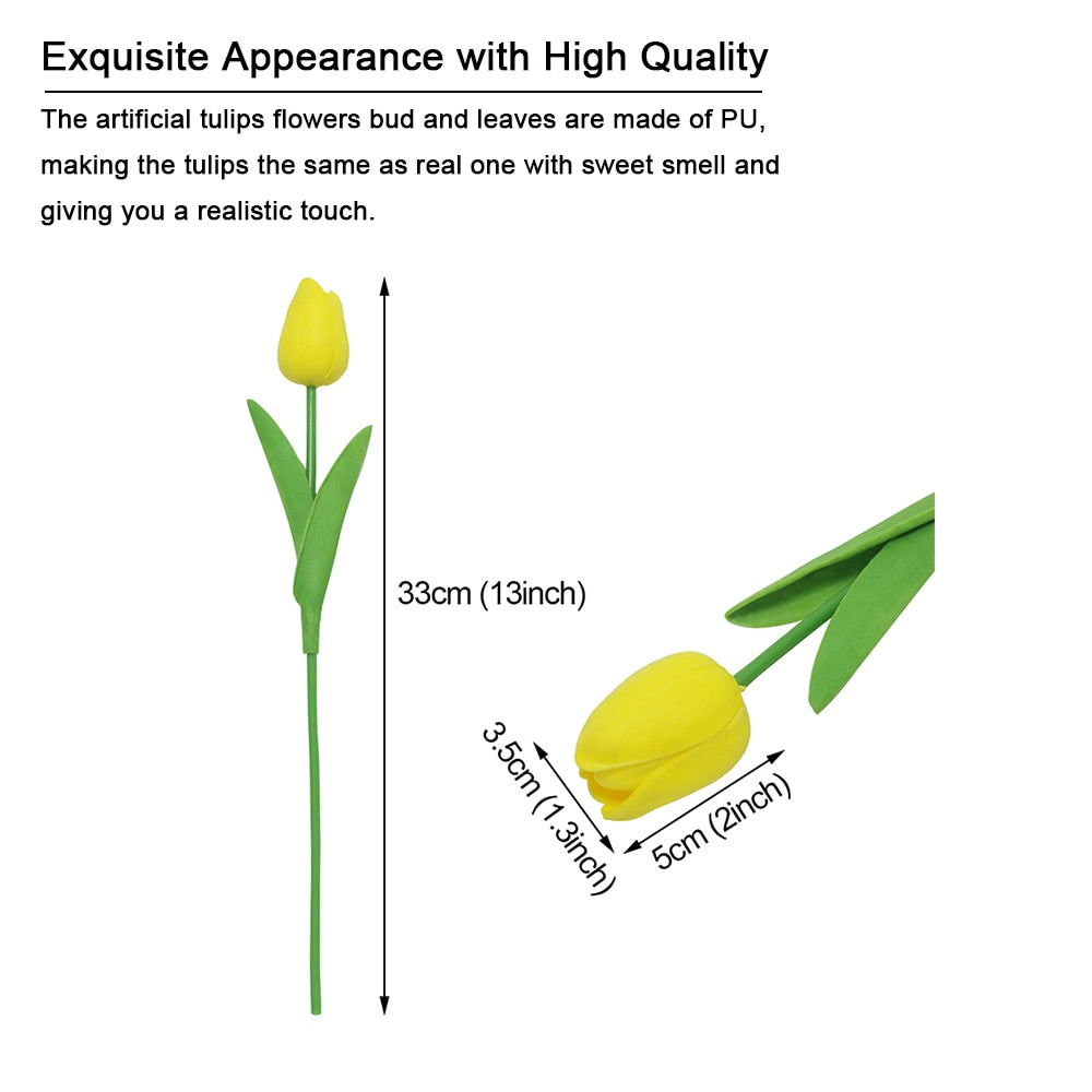 Artificial Tulip Flowers Mini Tulip Flowers Fakes