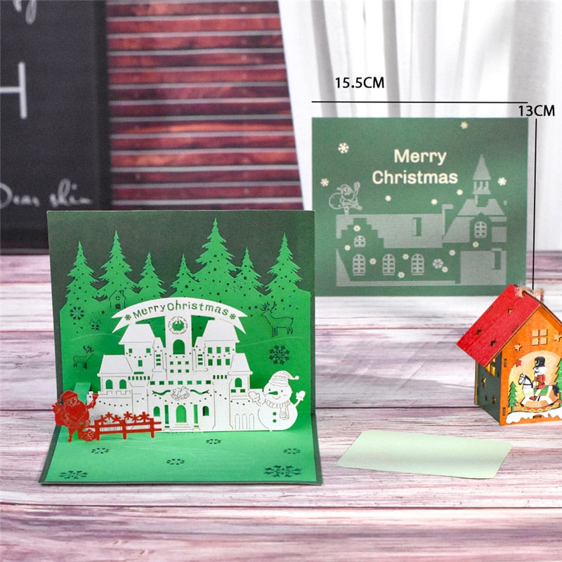 Merry Christmas Cards Christmas Tree Winter