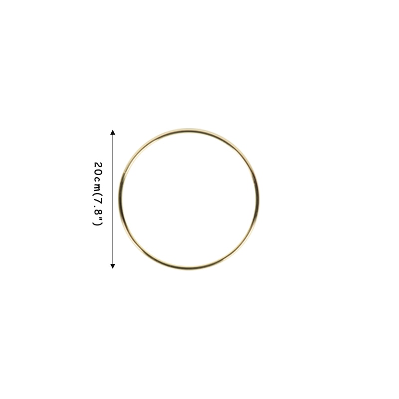 Gold Color Metal Catcher Round Hoop Ring