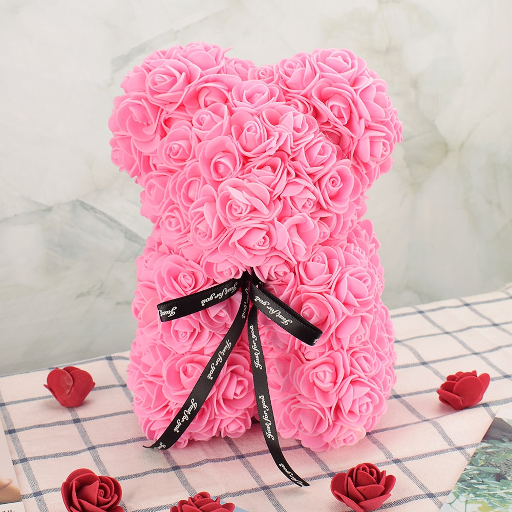 Valentines Day Gift Red Rose Bear Rose