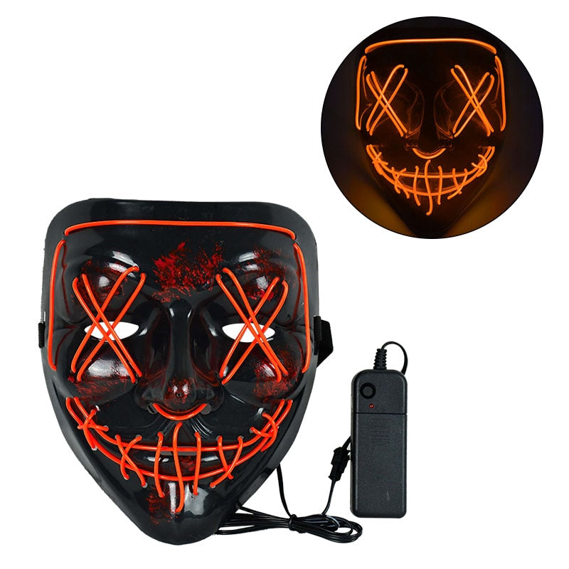Cosmask Halloween Neon Mask Led Mask Masque