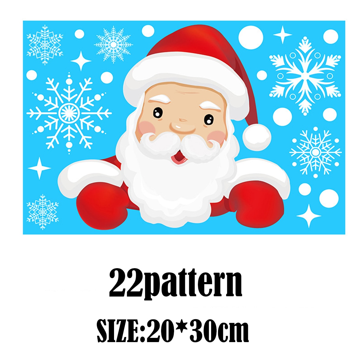 Christmas Santa Claus Window Stickers Wall