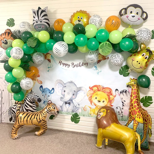 Jungle Safari Theme Party Balloon Garland Kit
