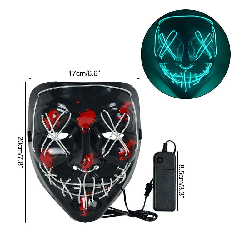 Cosmask Halloween Neon Led Mask