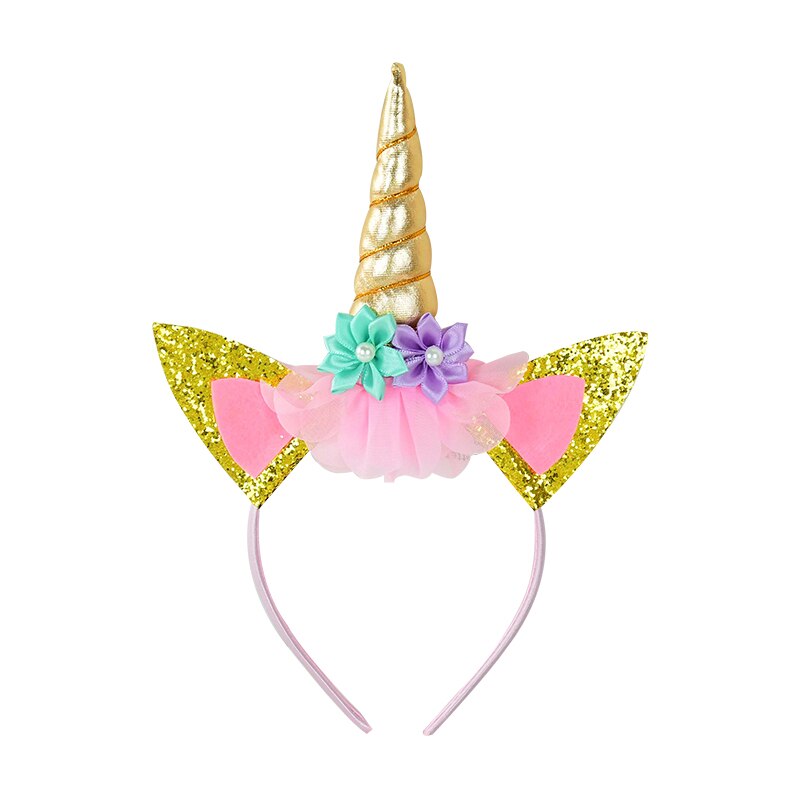 Kids Unicorn Headband Baby Shower Birthday Girl