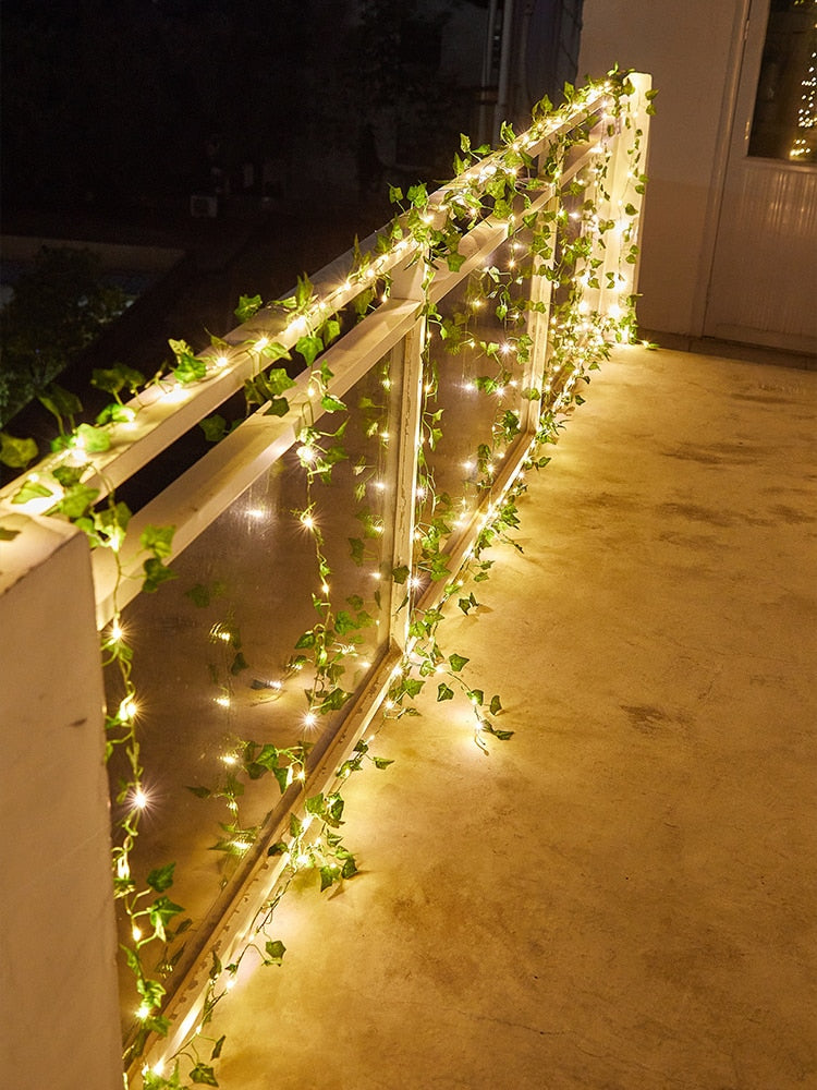 LED String Lights Maple Leaf Garland Fairy Lights