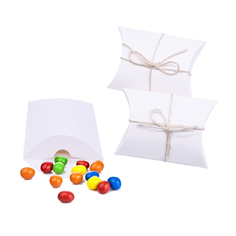 Pillow Candy Box Kraft Paper Gift Packaging Bags