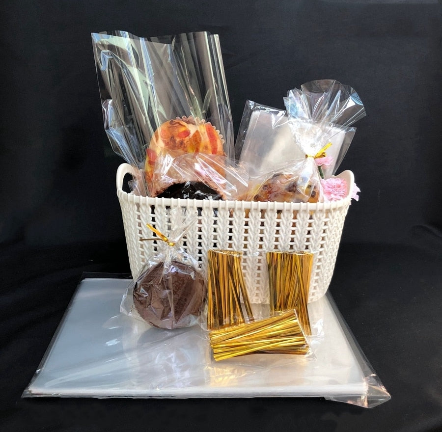 Clear Plastic Bag Flat Open Top For Candy