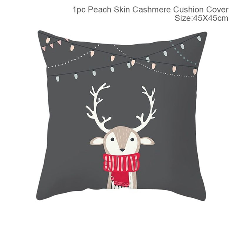 45cm Merry Christmas Cushion Cover Pillowcase