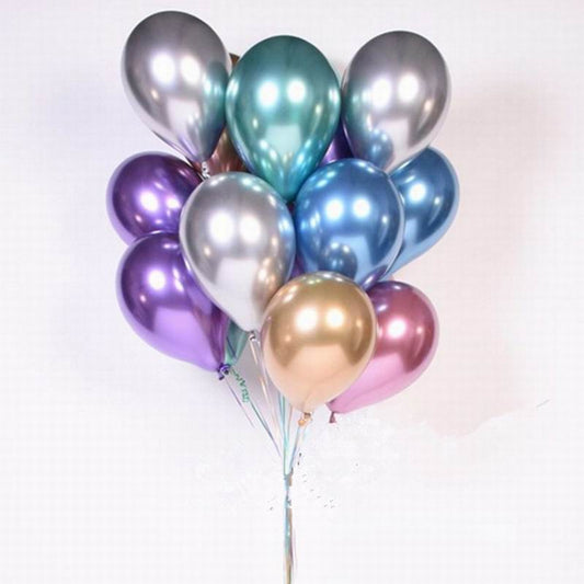 New Chrome Metallic Latex Balloons Metallic Globos