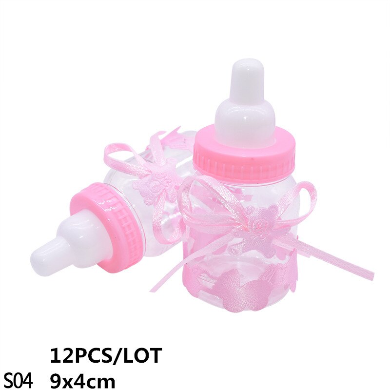 12pcs/set Transparent Plastic Feeder Bottle Candy Box