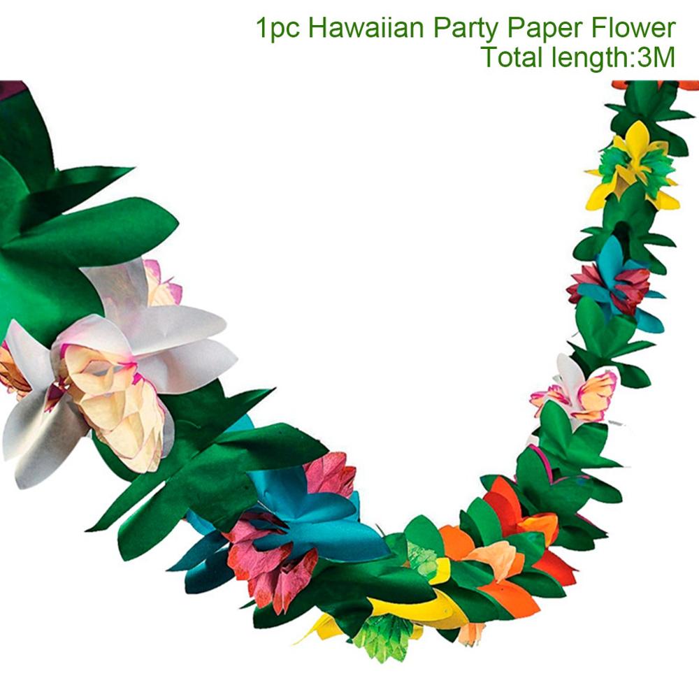Hawaiian Party Artificial Flowers leis Garland