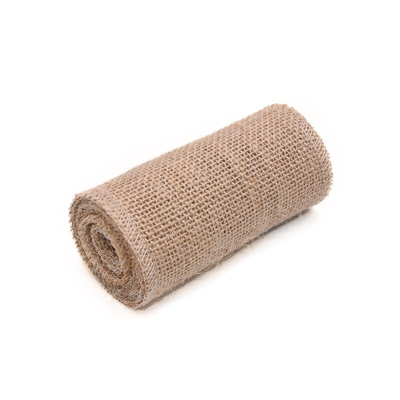 Jute Burlap Ribbon Rolls Vintage Christmas Gift Wrapping