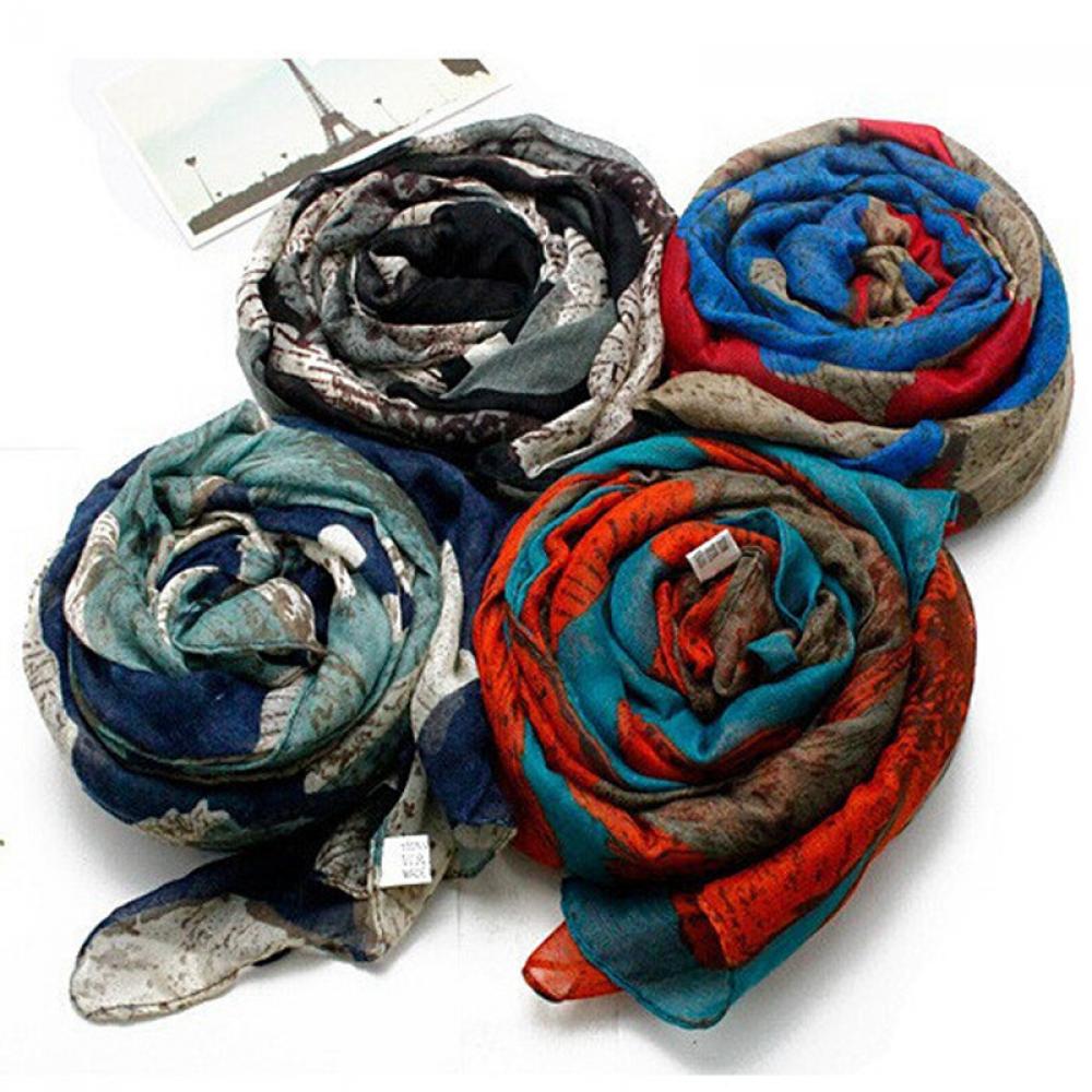 Party Scarves Shawl Elegant Women Lady Vintage