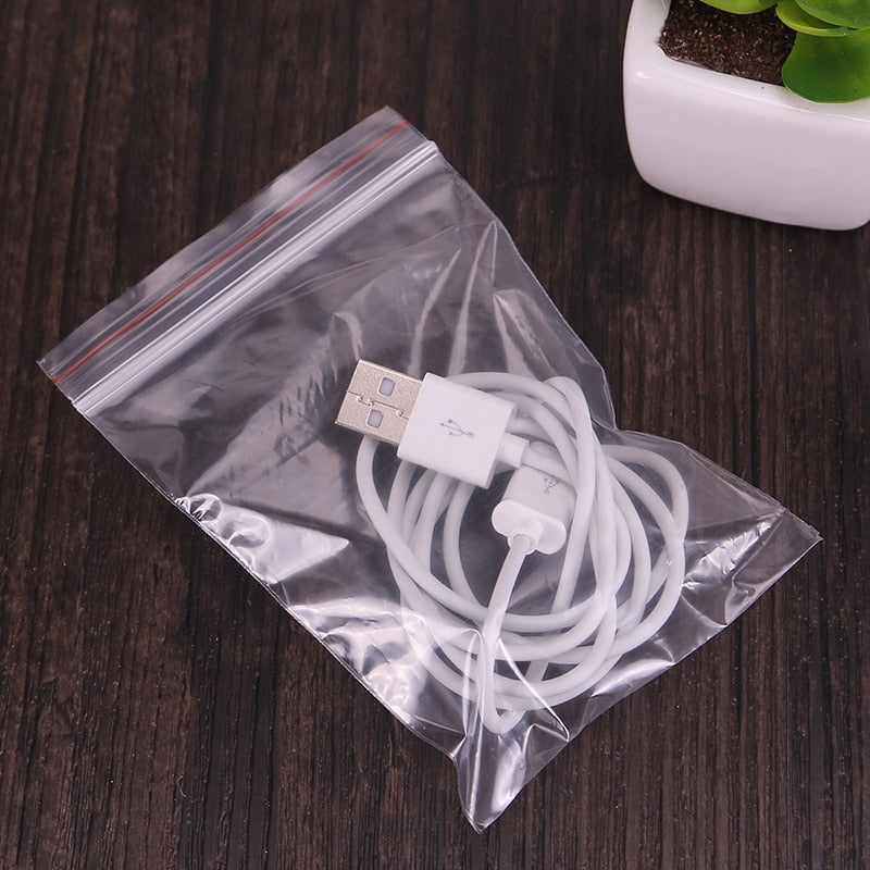 High Clear Small Plastic Gifts Jewelry Zip-lock Bag