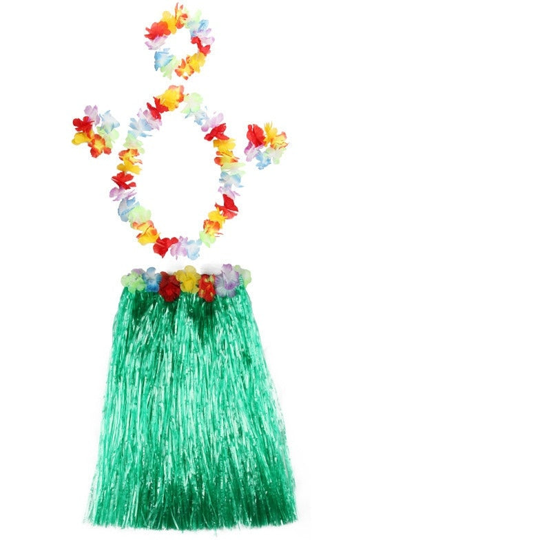 Plastic Fibers Women Grass Hula Skirt costumes