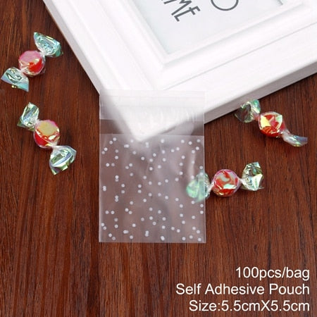 Transparent Plastic Bag Candy Cookie Gift Bag