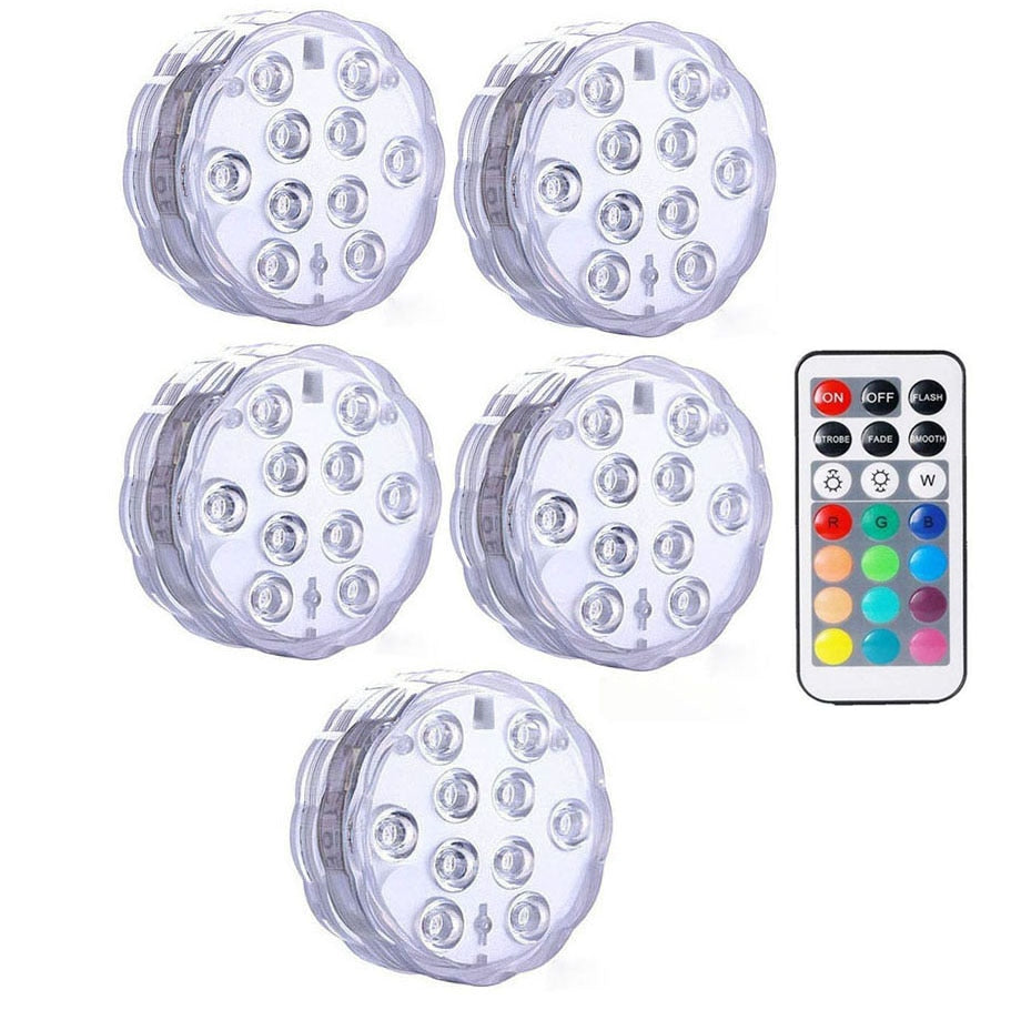 Multi Color Submersible LED Lights Underwater
