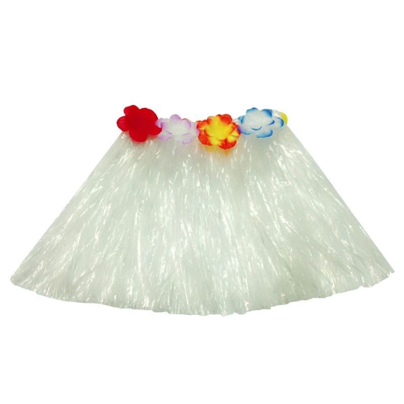 Plastic Fibers Women Grass Hula Skirt costumes