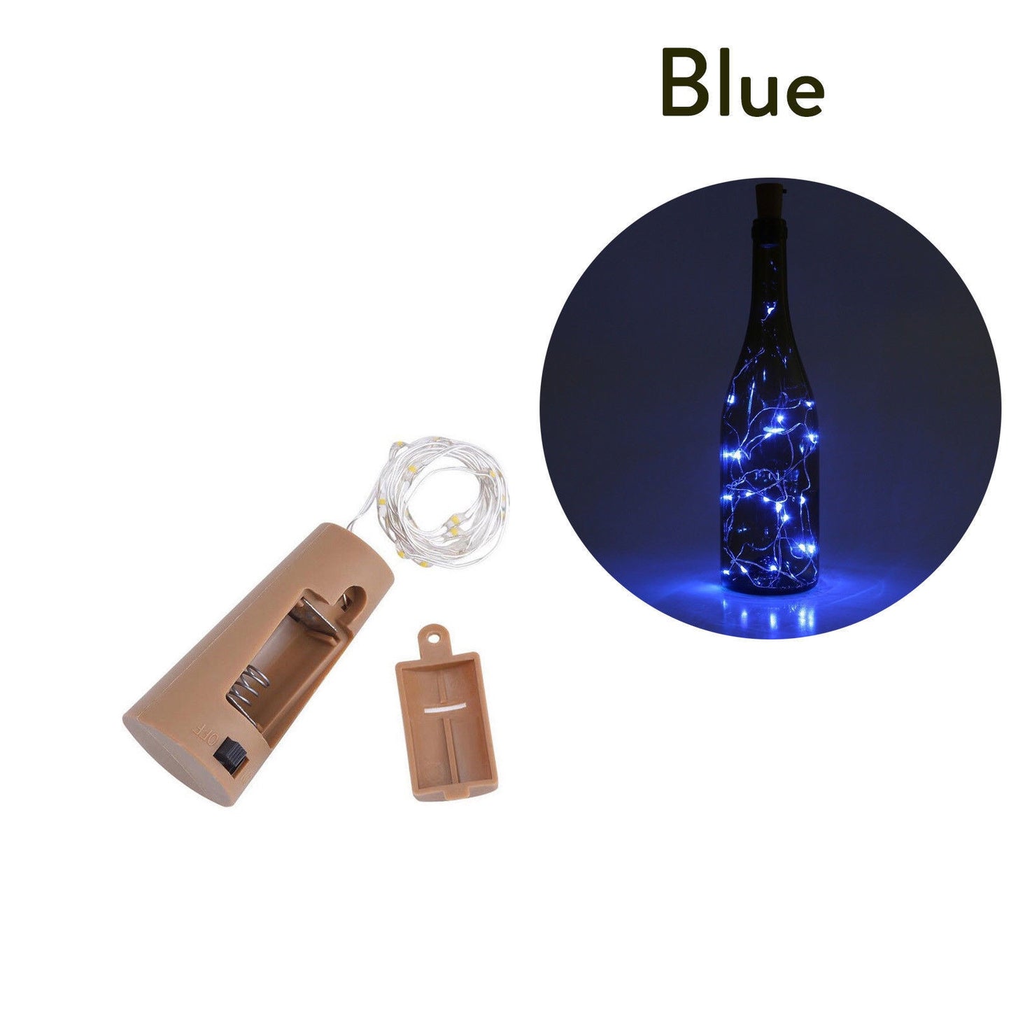 Led Glass Wine LED String Light Cork Shaped Wine Bottle Stopper Light