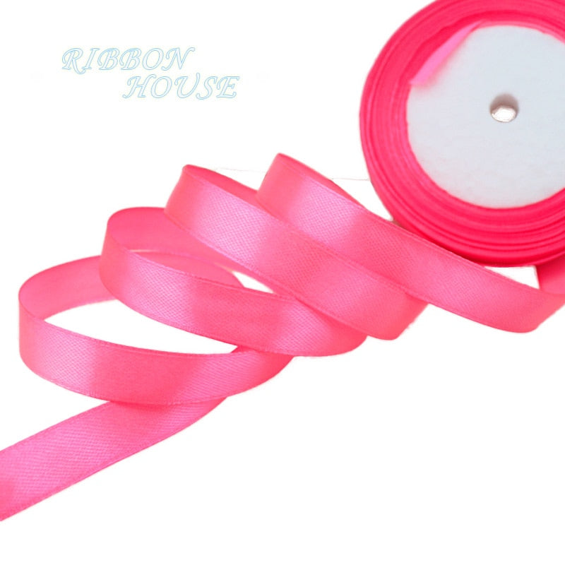 Single Face Satin Ribbon Decoration Gift Christmas Ribbons