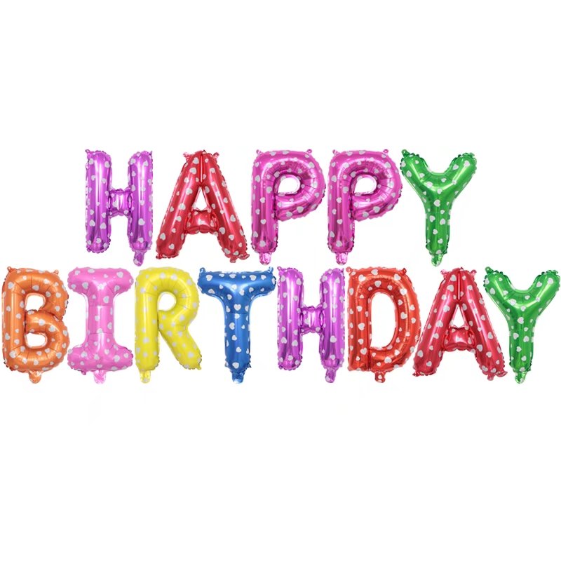 Happy Birthday Decoration Balloons Letter Foil
