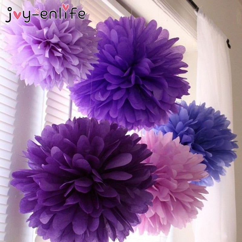 Wedding Decoration 5pcs Pom Poms Tissue Paper