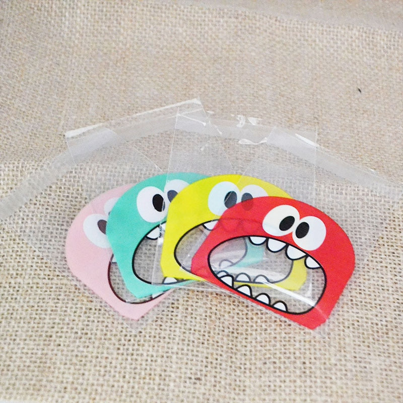 Cute Monster Sharp Teeth Plastic Bags Xmas Gift Easter