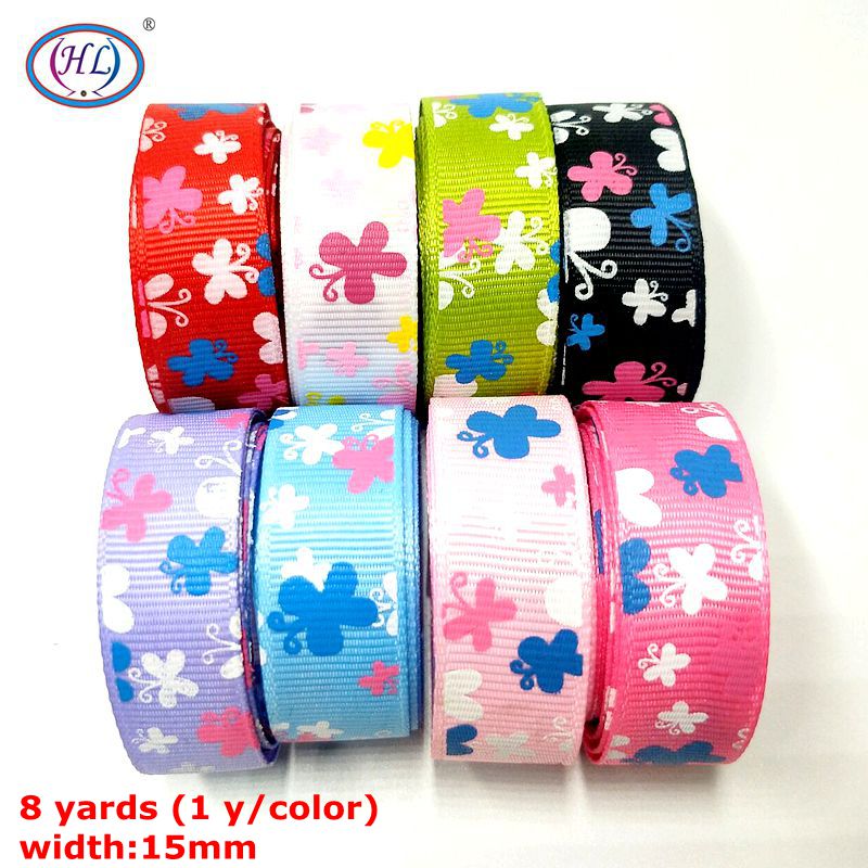 HL Handicraft Multi Mixed Printed Satin Grosgrain