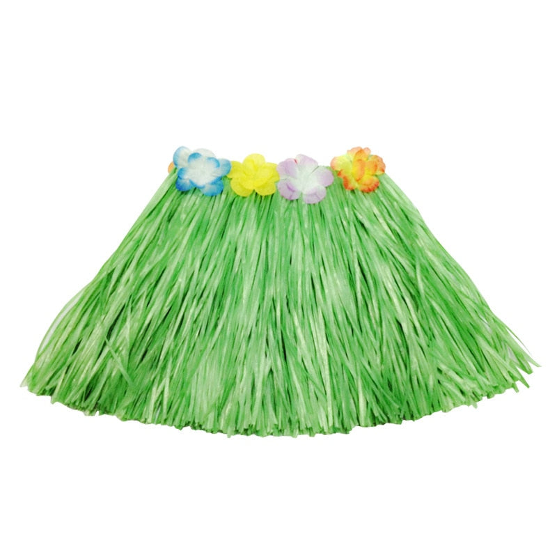 Plastic Fibers Women Grass Hula Skirt costumes