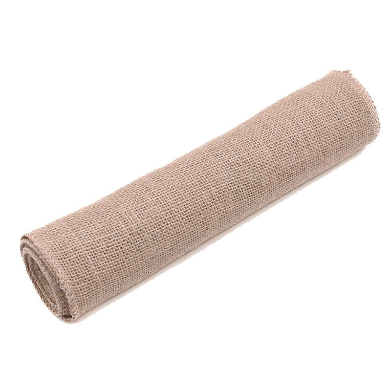 Jute Burlap Ribbon Rolls Vintage Christmas Gift Wrapping