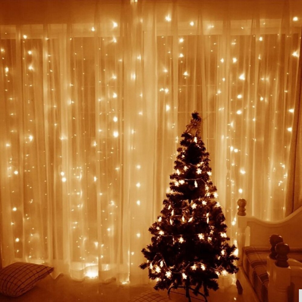LED Curtain Fairy Lights Christmas Garland