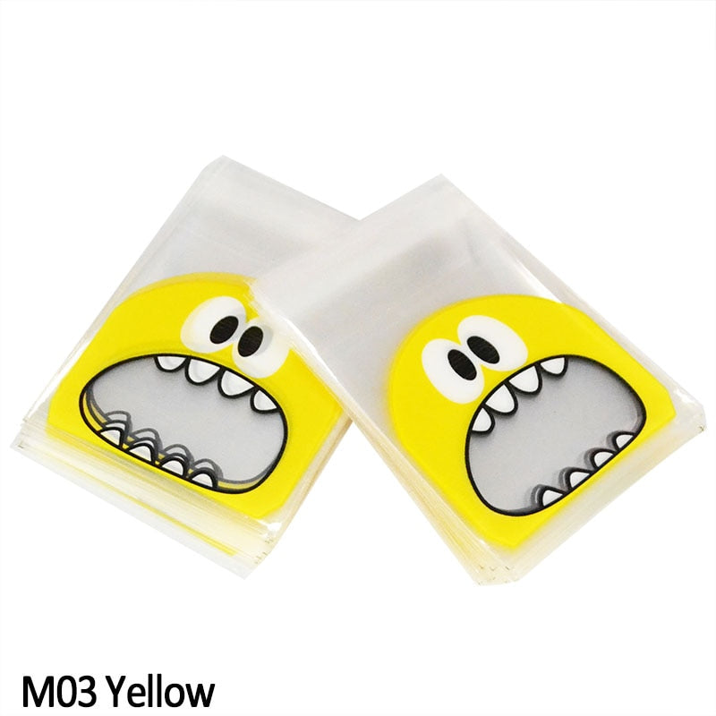 Cute Monster Sharp Teeth Plastic Bags Xmas Gift Easter