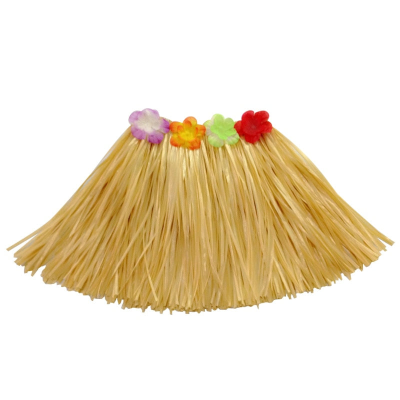 Plastic Fibers Women Grass Hula Skirt costumes