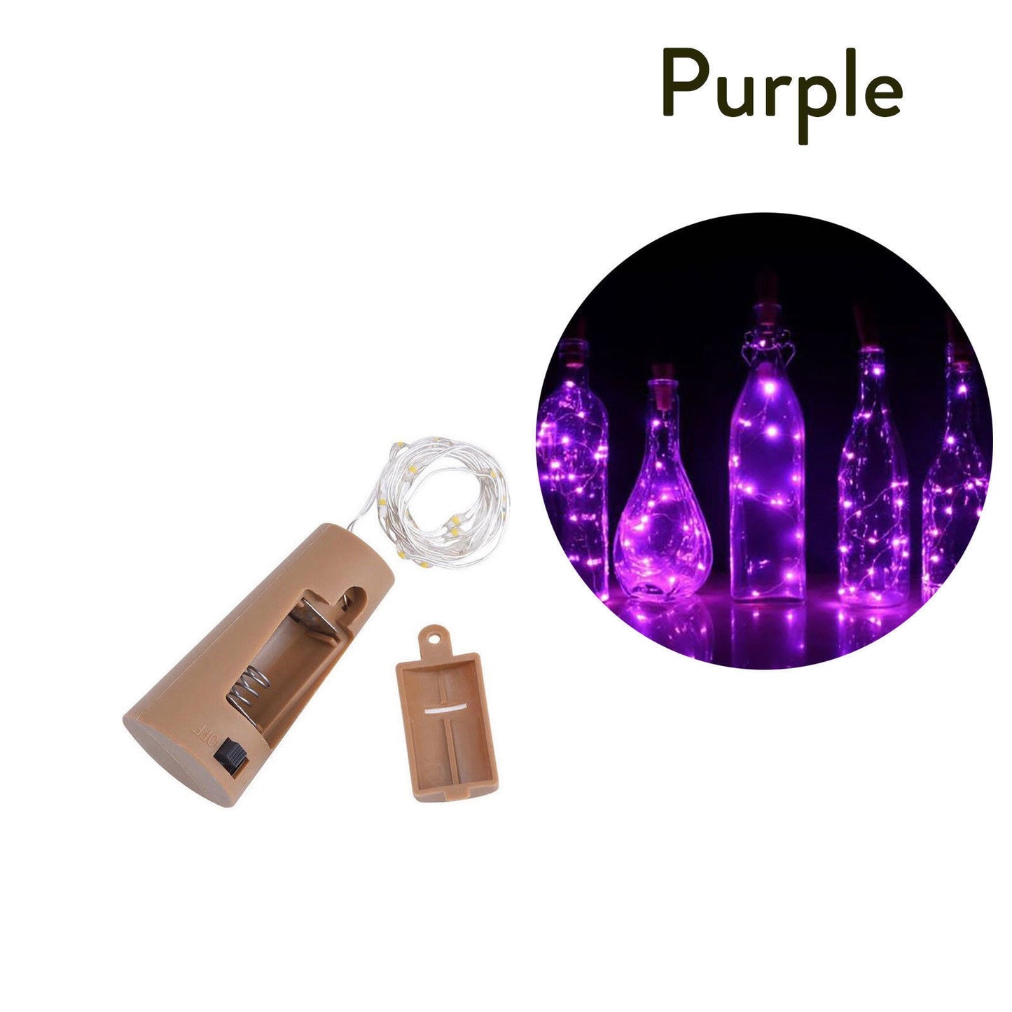 Led Glass Wine LED String Light Cork Shaped Wine Bottle Stopper Light