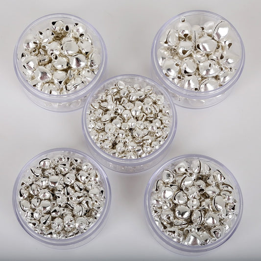 Silver Jingle Bells Iron Pendants Hanging Christmas Tree