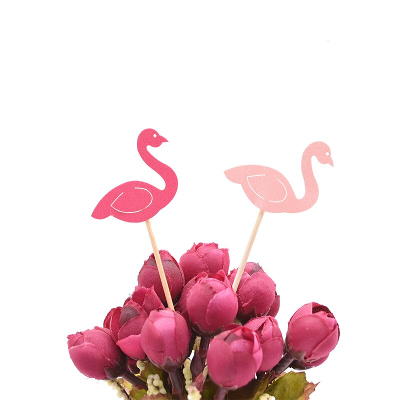 Flamingo Cake Cupcake Topper Cake Flags