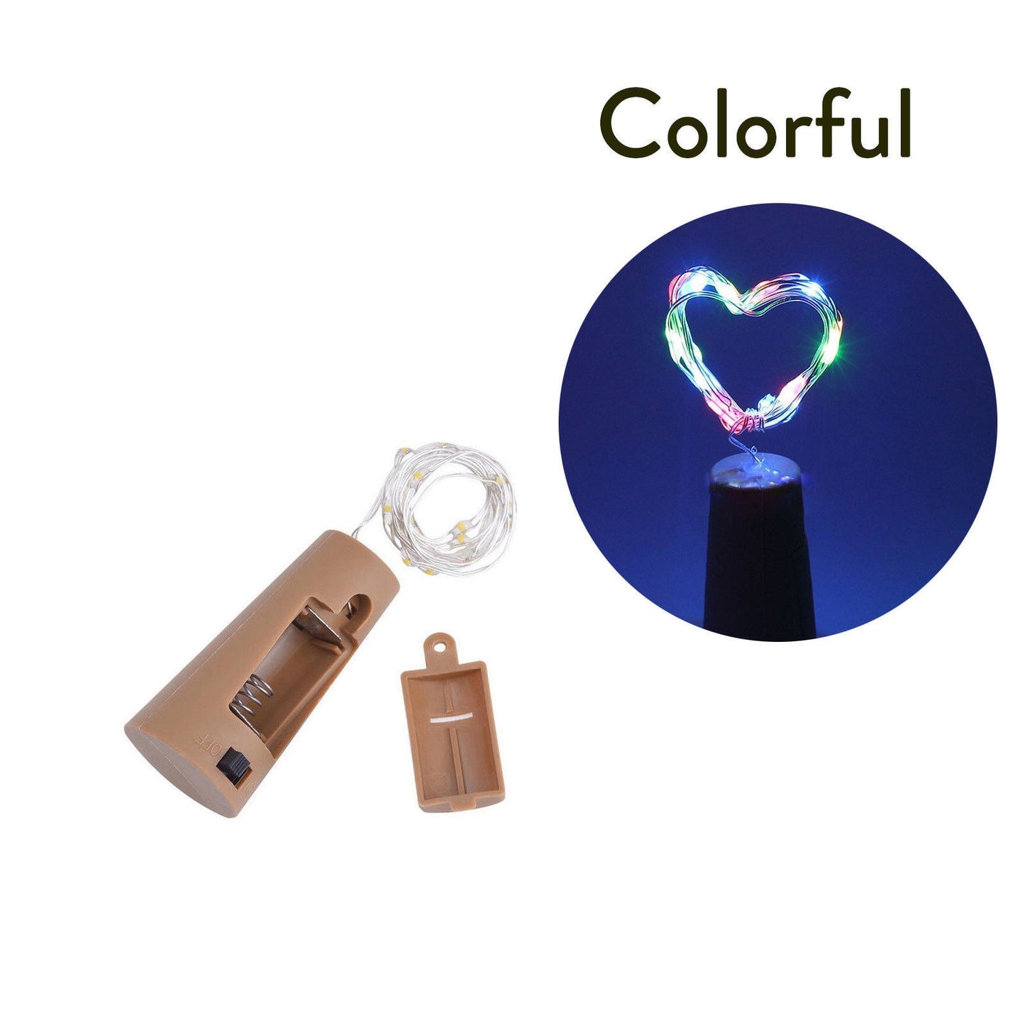 Led Glass Wine LED String Light Cork Shaped Wine Bottle Stopper Light