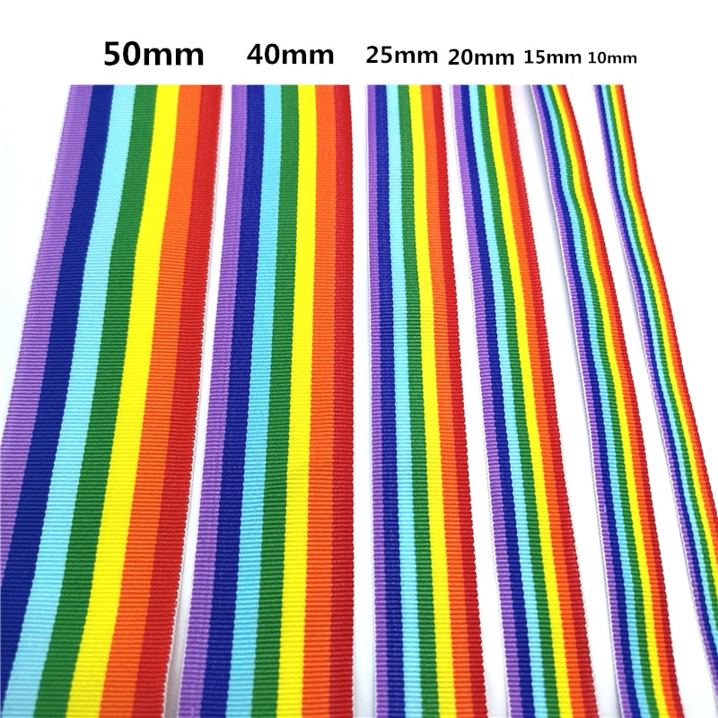 5 yards Beautiful Rainbow Ribbon For Wedding