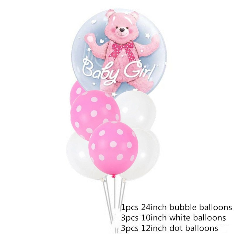 Bubble bear aluminum foil balloon decorations