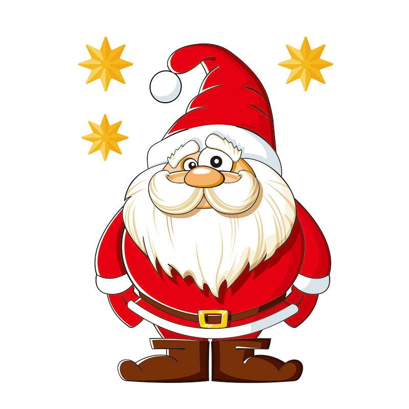 Christmas Santa Claus Window Stickers Wall