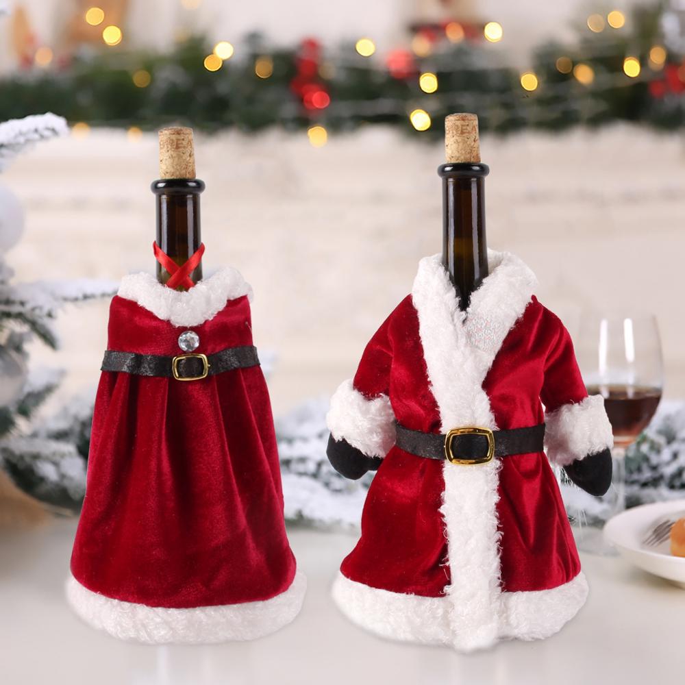 Christmas Wine Bottle Cover Decorations