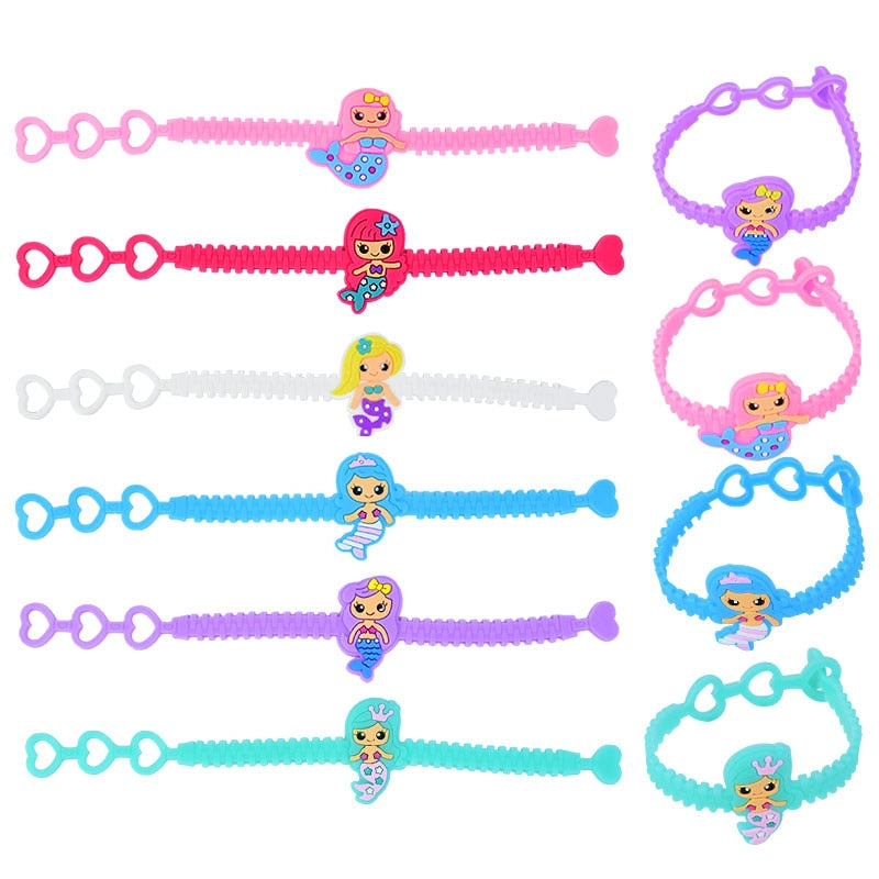 Mermaid Party Gifts Keychain Bracelet Ornaments