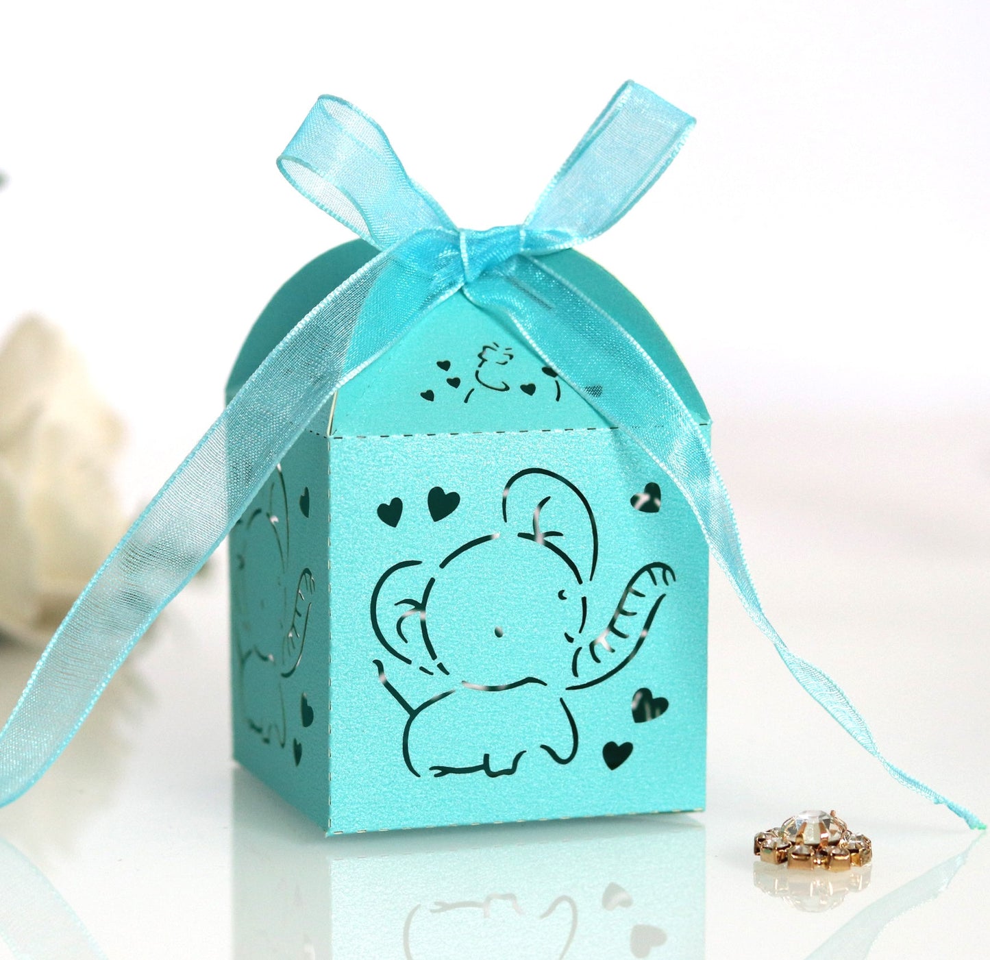 Elephant Shaped Candy Box for Baby Shower