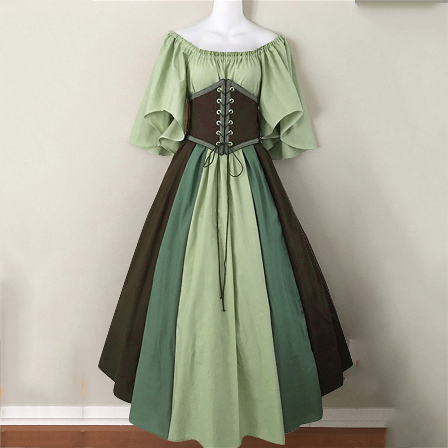 Palace Medieval Costume Women Christmas Dress Vintage