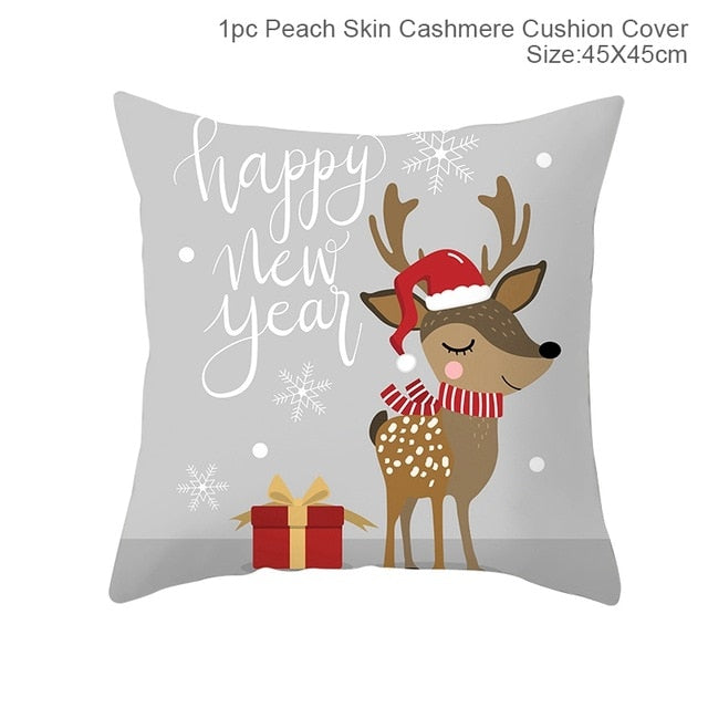 45cm Merry Christmas Cushion Cover Pillowcase