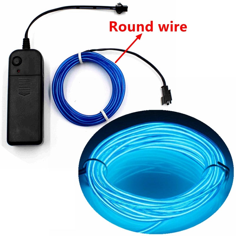 Sewing Edge Flexible Neon Lamp Rope Tube Cable LED Strip Glow String Light