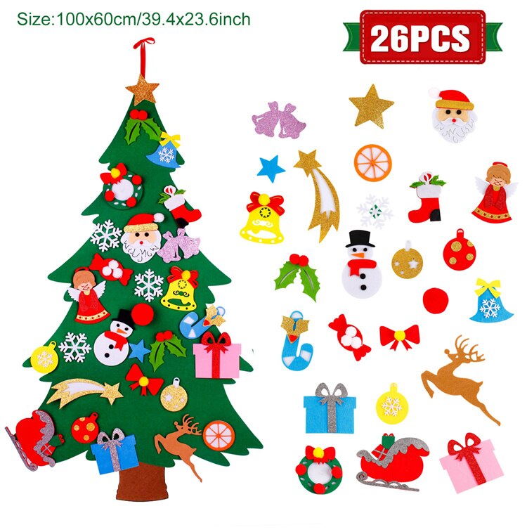 3D DIY Felt Christmas Tree Christmas Decorations