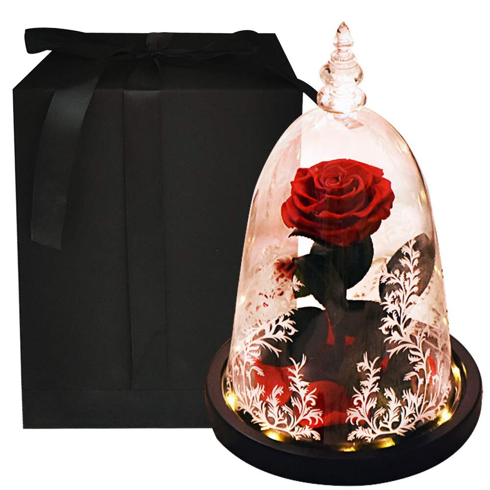 Preserved Roses In Glass Forever Eternal Rose